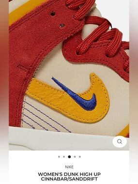 Nike Dunk High Up - Cinnabar and Sanddrift Basketball Shoes